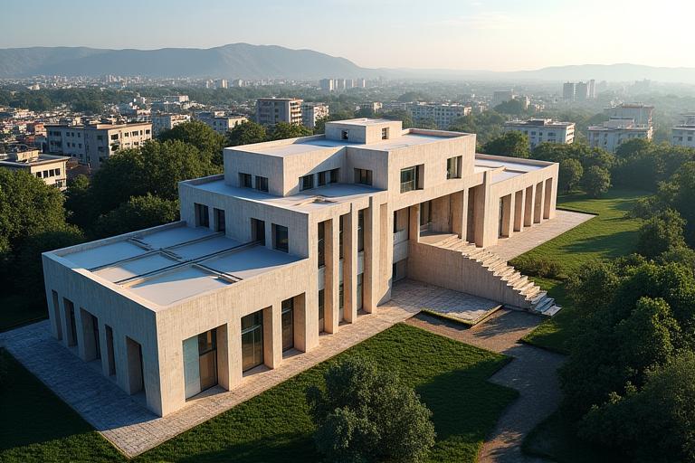 Architectural drone photography in Johor Bahru