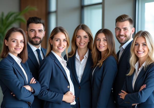 Professional business team photography